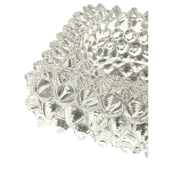 Fenton Clear Glass Hobnail Square Votive Candle Holder Salt Cellar Vintage 1960s - Picture 2 of 7